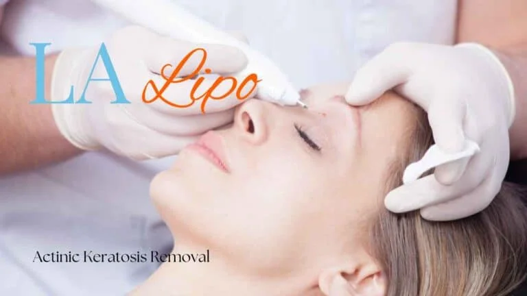 Woman receiving Actinic Keratosis Removal Treatment Lowestoft