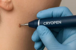 Person receiving skin tag removal Lowestoft