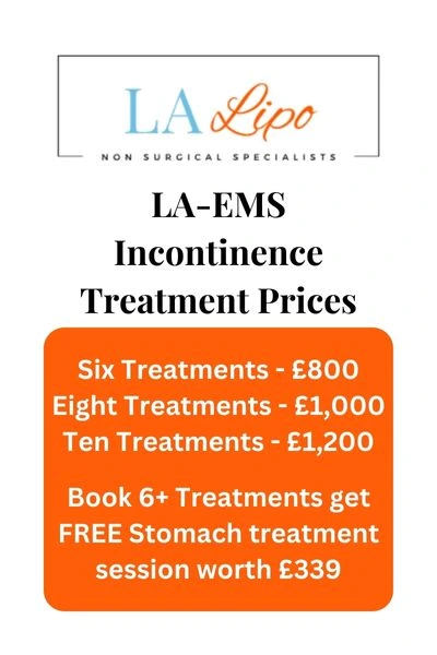 LA-EMS Incontinence Treatment Prices Lowestoft